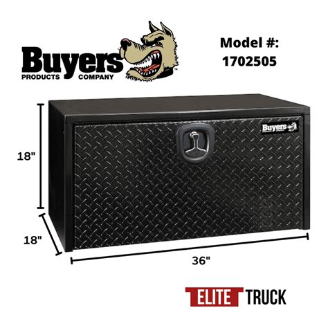 Buyers Products 18 in. x 18 in. x 36 in. Black Steel Underbody 